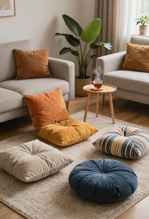 sièges flexibles avec des coussins