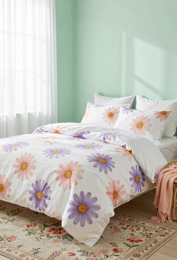 Des motifs floraux égayent les espaces