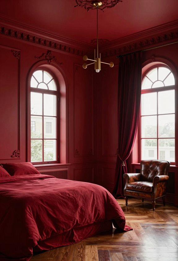 mettre en évidence les caractéristiques architecturales en rouge