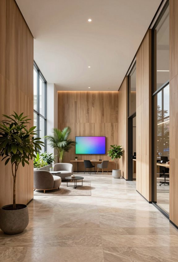 espace de travail hybride et loisir