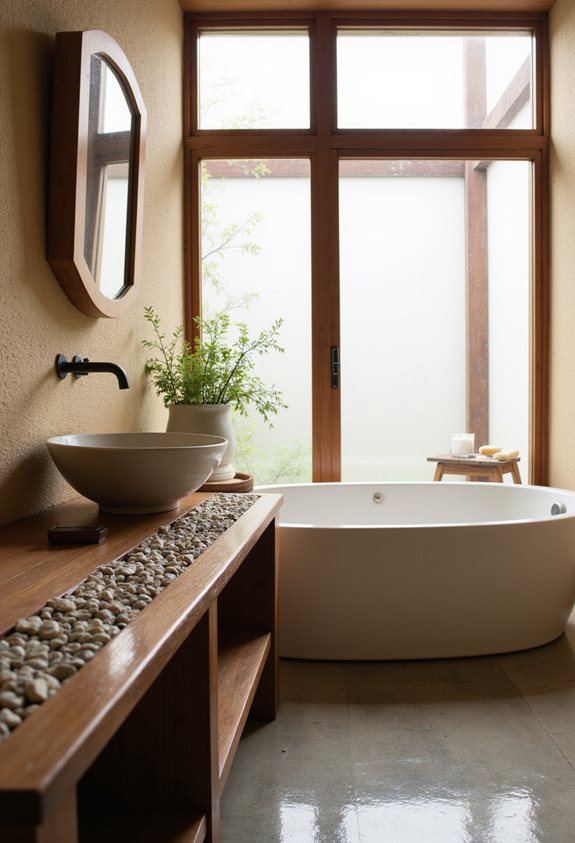 incorporer des accents en pierre chaleureusement