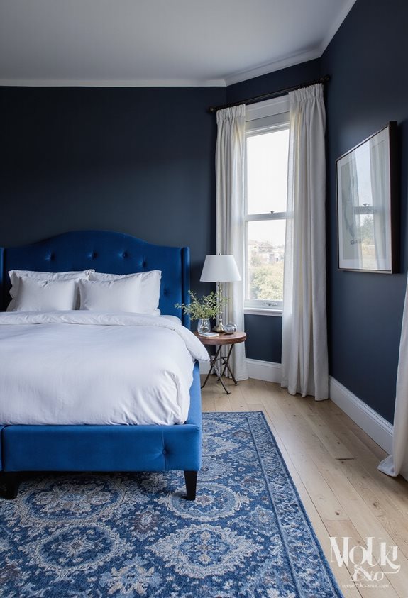chambres sombres bleues inspirantes