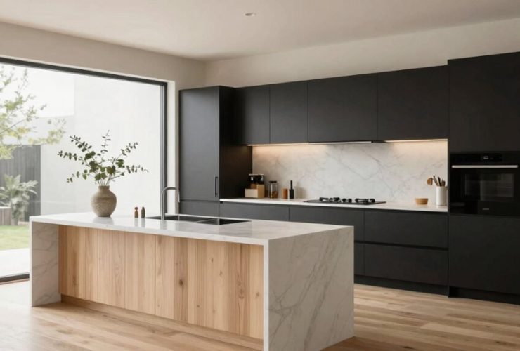 idées de design de cuisine japandi