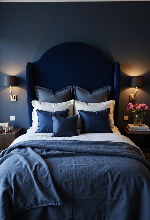 tranquillité profonde bleue en couches