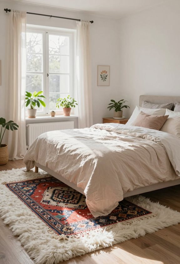 superposer des tapis pour la chaleur