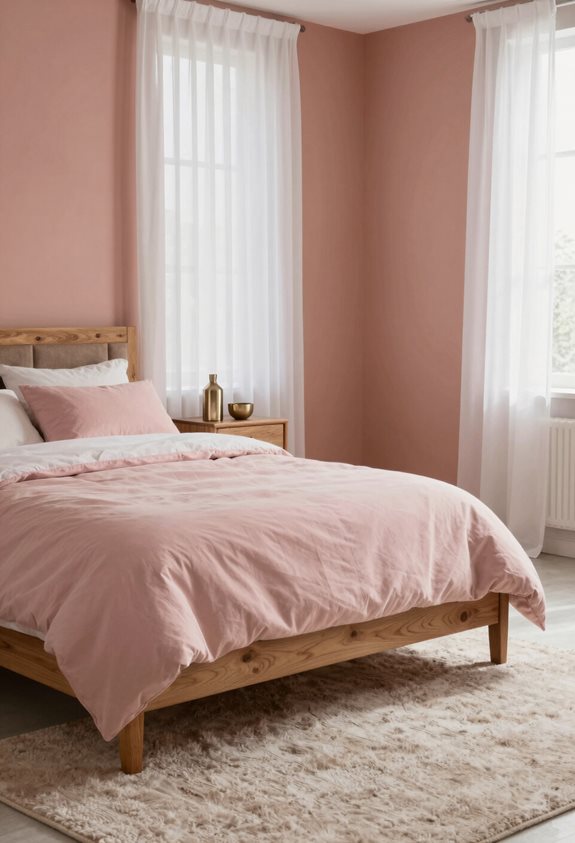 l'éclairage met en valeur des roses terreux