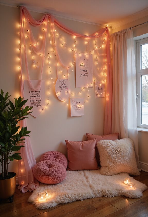 idées de décoration murale sur le thème de l'amour