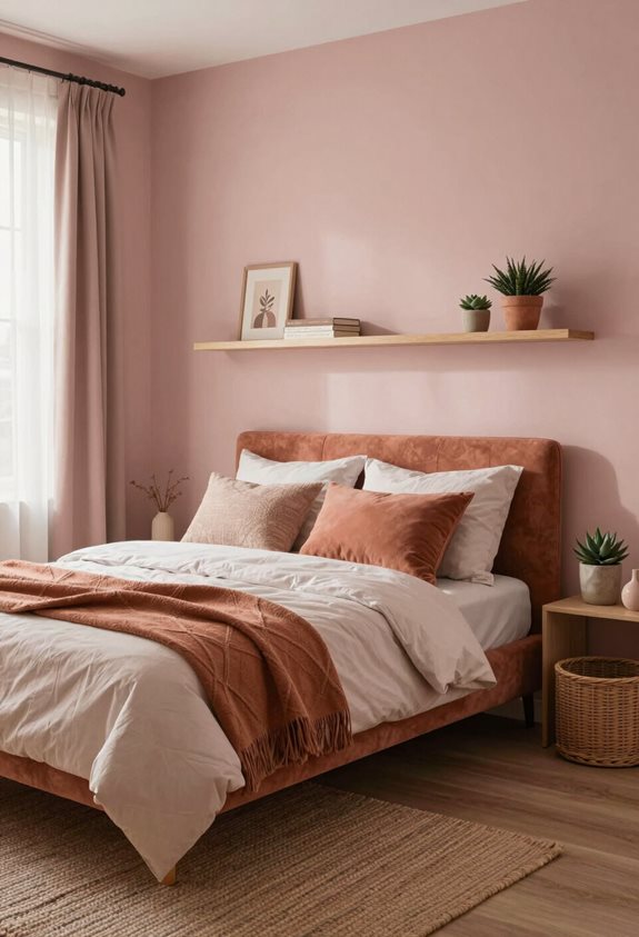 maintenir une esthétique de rose terreuse