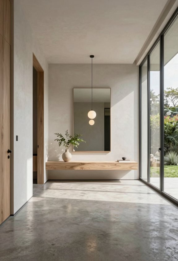 design minimaliste pour les entrées