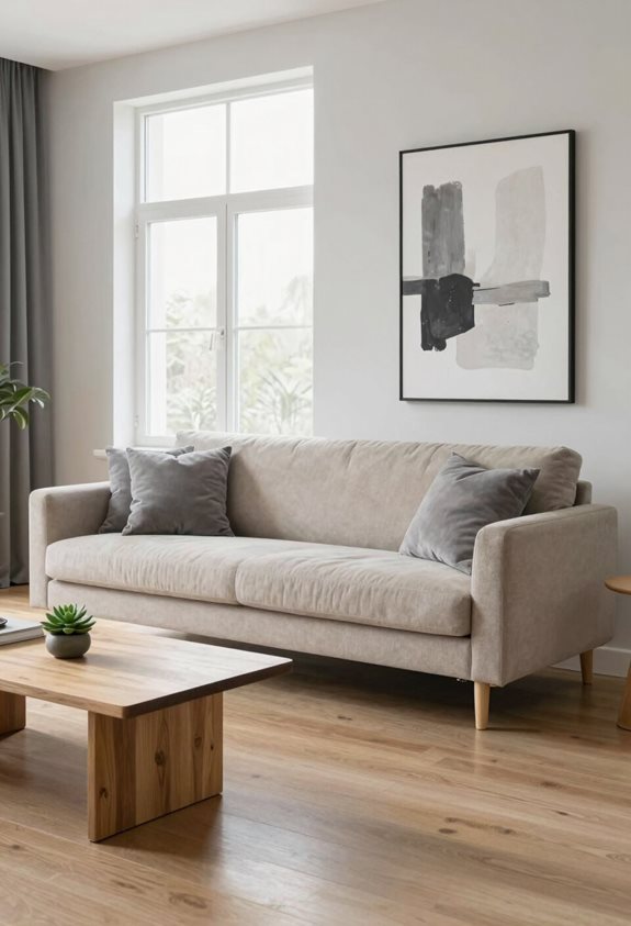 designs minimalistes gris et beige