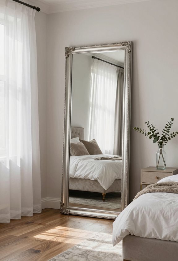 les miroirs améliorent l'élégance spacieuse