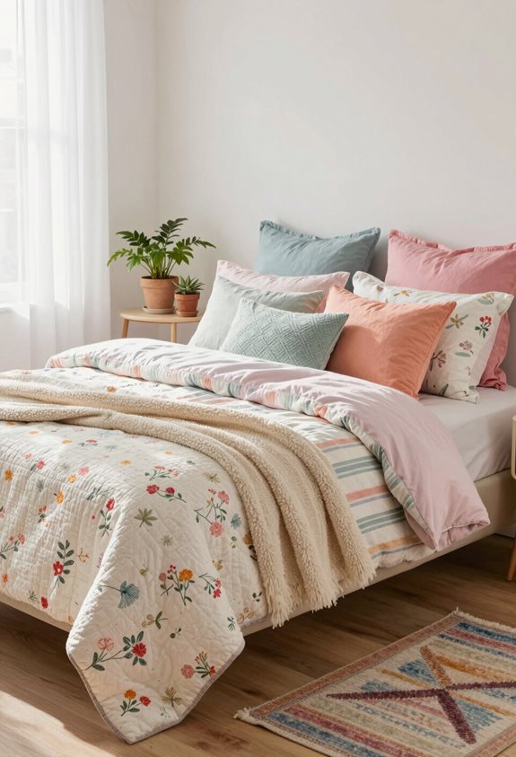 mélanger et assortir les styles de literie