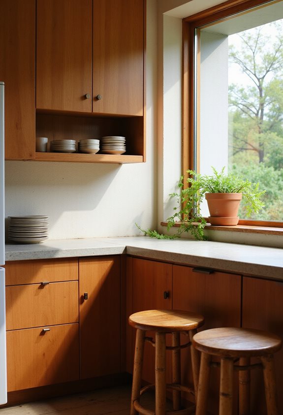 les matériaux naturels améliorent les cuisines