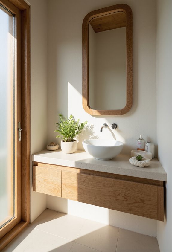 miroirs en bois inspirés de la nature