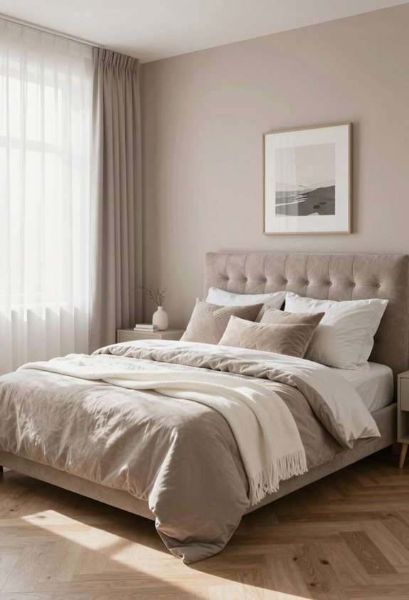 sélection de literie taupe parfait