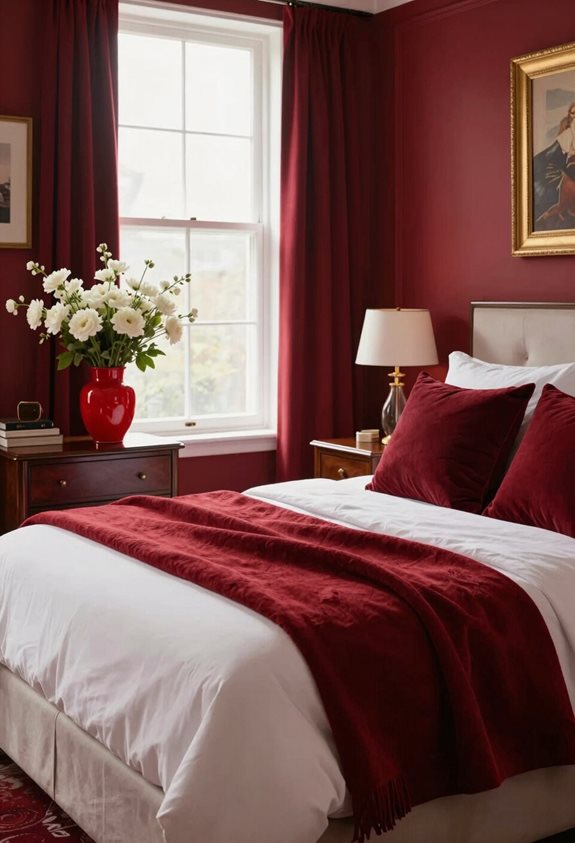 accessoires rouges rafraîchissent les espaces