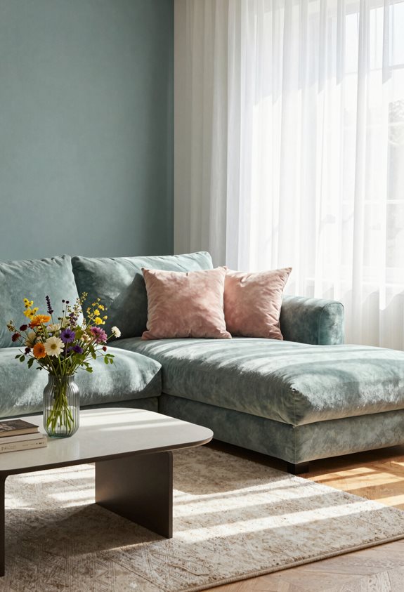 palette de couleurs muted et relaxante