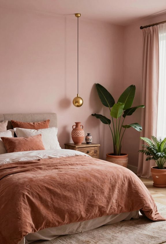 retreat rose terreux romantique