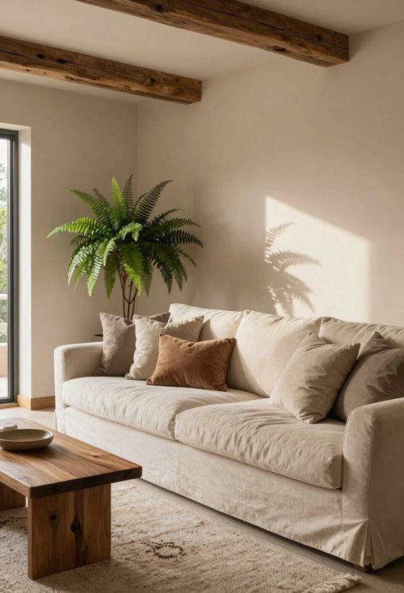 décoration en bois rustique taupe