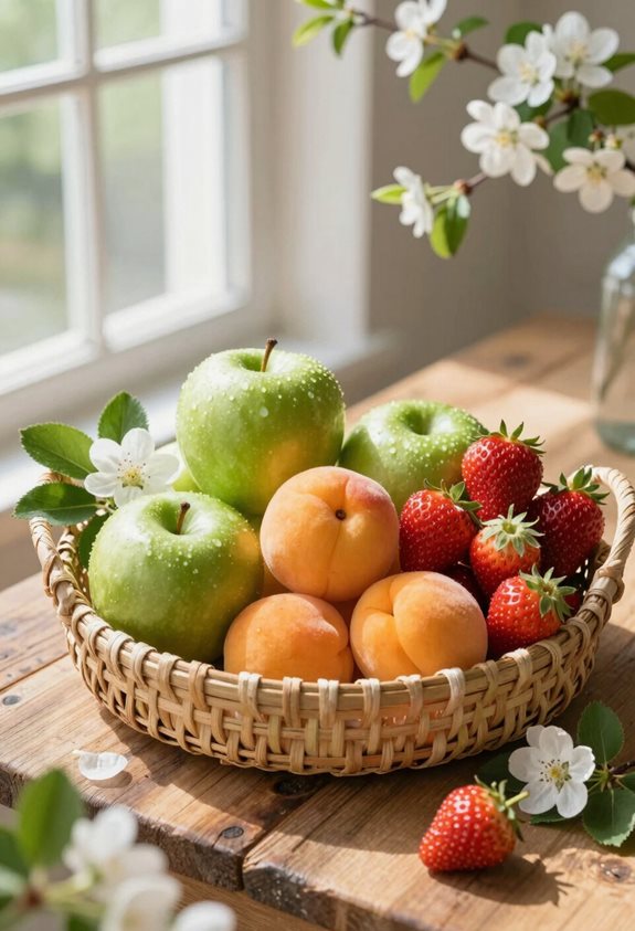 fruits de saison comme décor