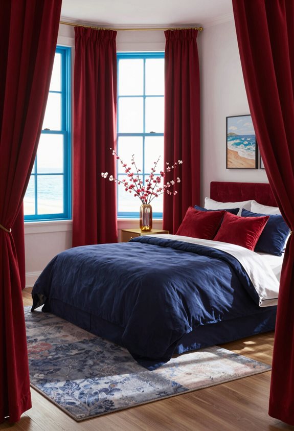 transformations saisonnières rouges et bleues