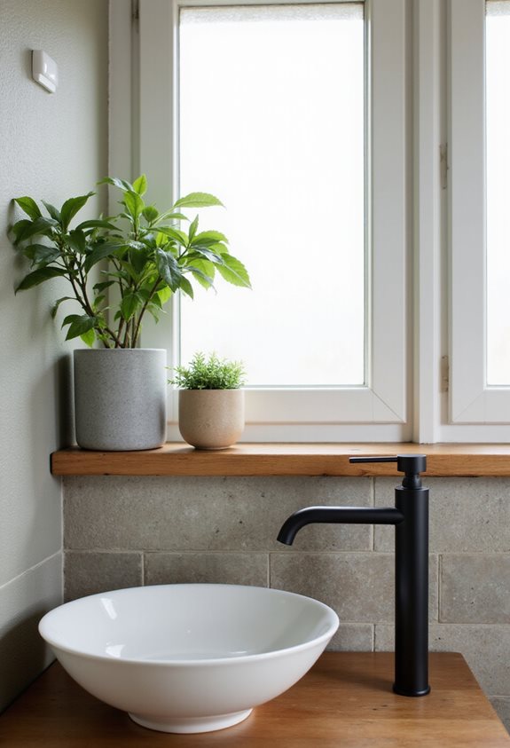 design de salle de bain simple et serein