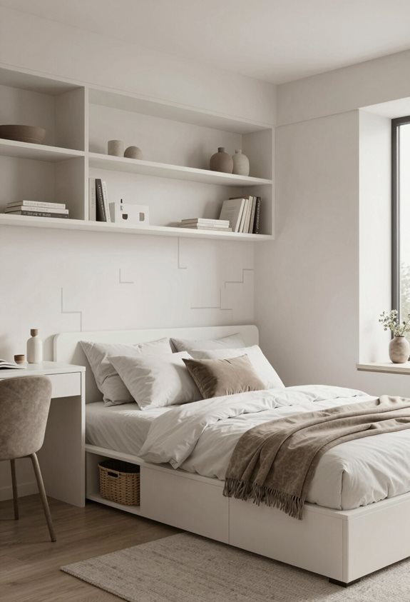 solutions de chambre élégantes et organisées