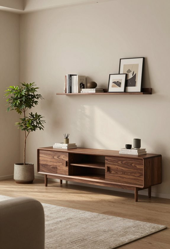 meuble de télévision d'angle élégant