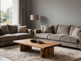 inspirations de salon taupe et gris