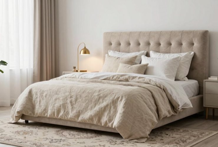 inspirations de chambre taupe et blanche