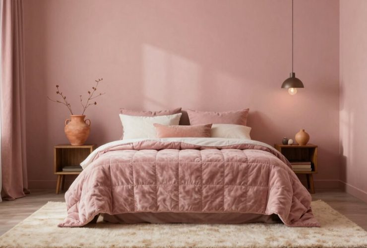 terracotta et teintes roses