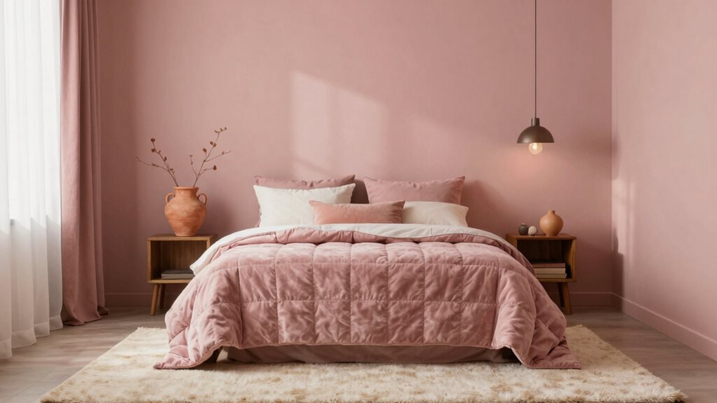 terracotta et teintes roses