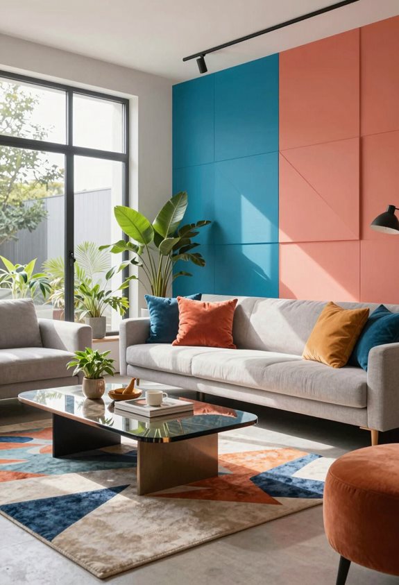 décor 3D coloré et texturé