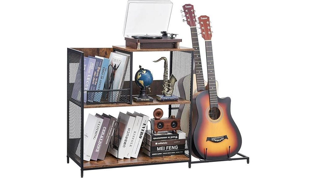 support de tourne-disque à trois niveaux