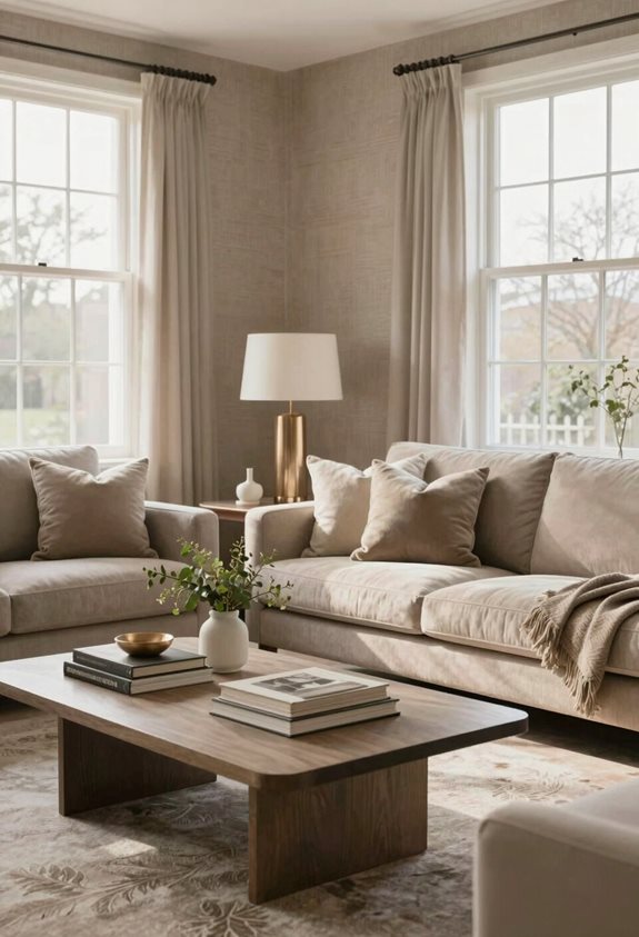 transformer le salon avec du taupe