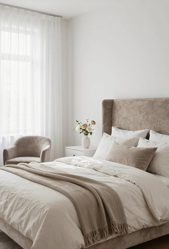 thèmes taupe et blanc uniques