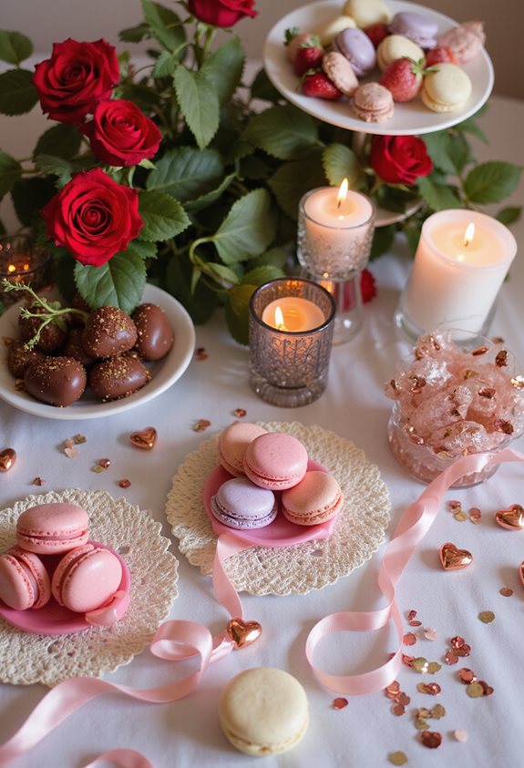 idées d'affichage de desserts pour la Saint-Valentin