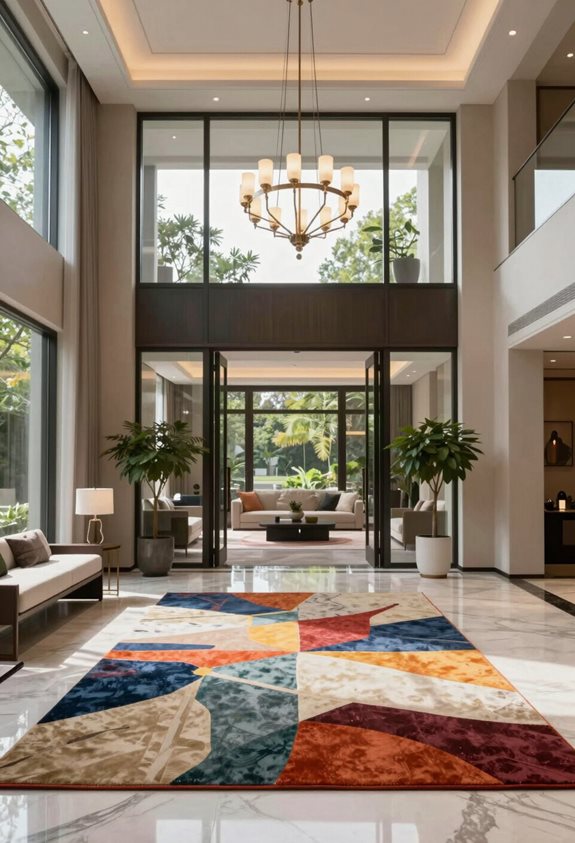 tapis décoratifs vibrants