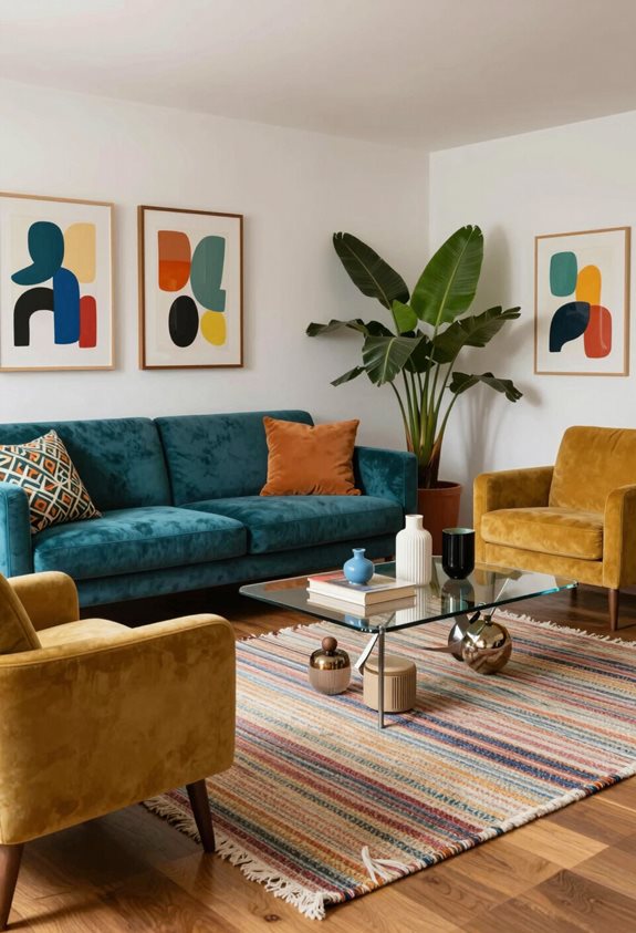 choix de meubles vibrants mis en évidence