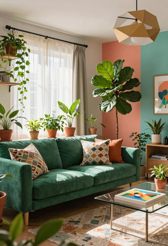 la verdure vibrante améliore l'atmosphère