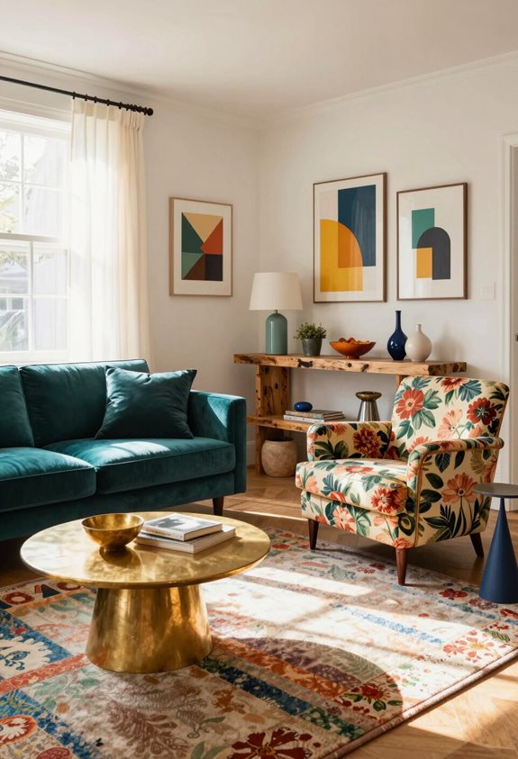 fusion des couleurs vintage modernes