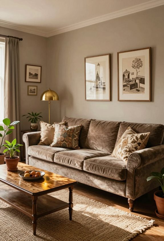 design d'intérieur taupe vintage