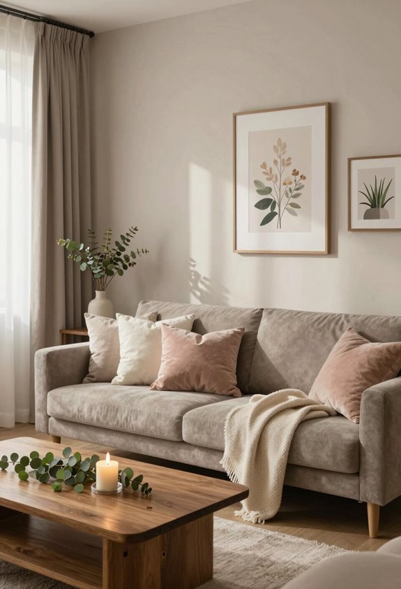décor taupe chaleureux et accueillant