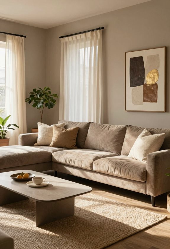 palette de couleurs taupe chaud