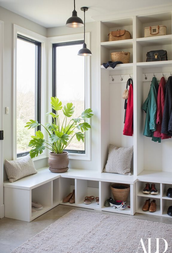 espace de blanchisserie bien éclairé et accueillant