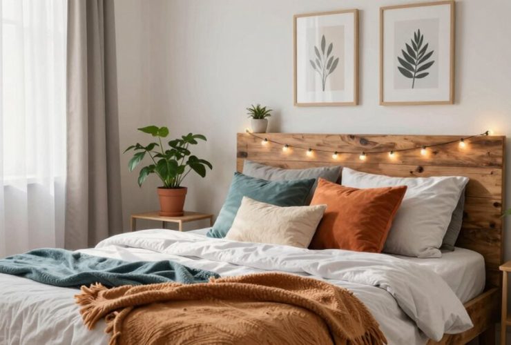 idées de chambre à coucher à petit budget