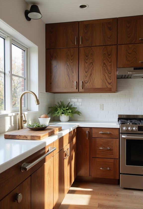 prendre soin des armoires en noyer