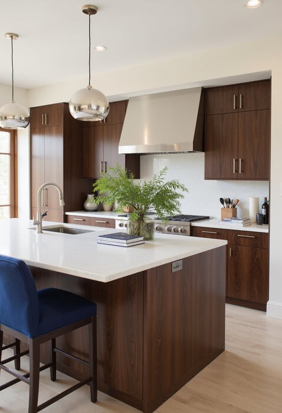 sélections de couleurs pour le noyer