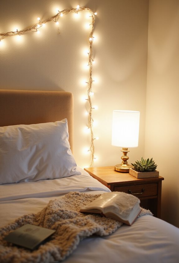 ambiance confortable avec éclairage