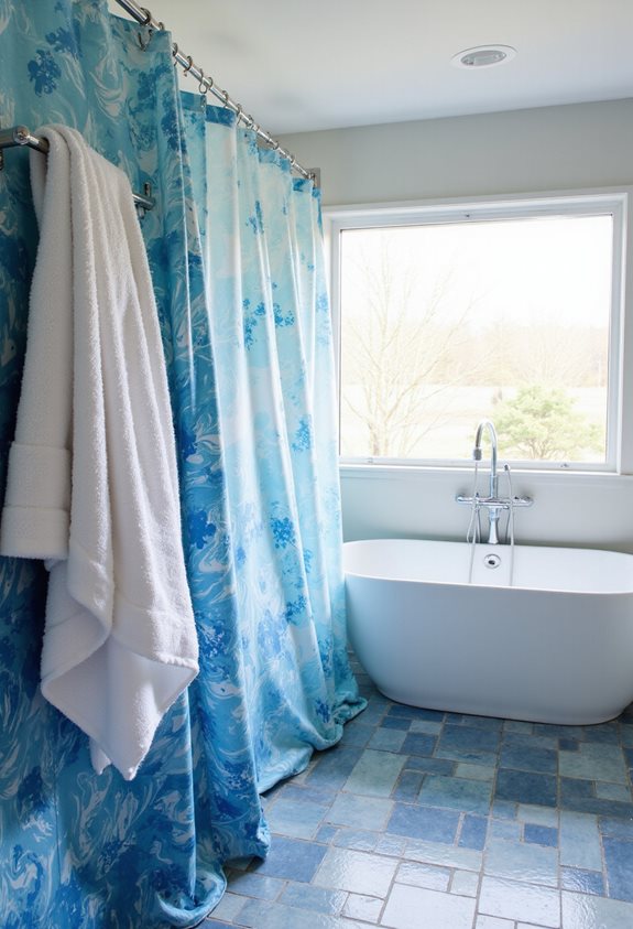 styles de rideau de douche créatifs